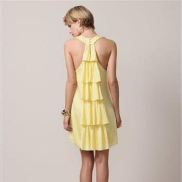 Alice + Olivia KATLYN Waterfall Back Ruffle Dress IN BLACK - Picture 3 of 13